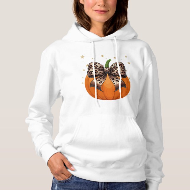 Leopard Pumpkin Hoodie (Front)