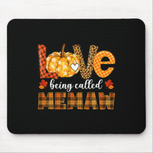 Leopard Pumpkin Love Being Called Memaw Fall Thank Mouse Mat