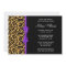 Leopard Purple Printed Ribbon Bridal Shower