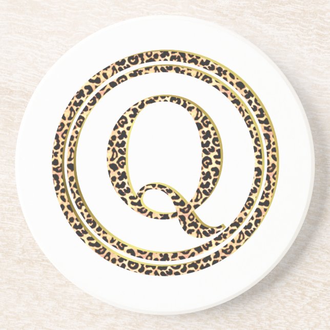 Leopard Q Coaster (Front)