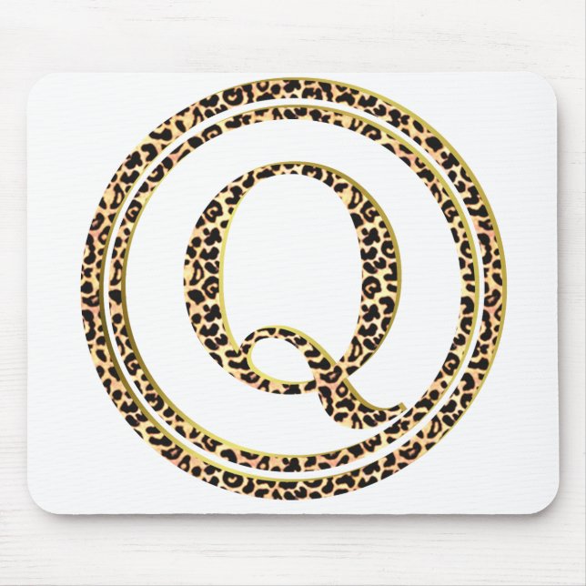 Leopard Q Mouse Mat (Front)