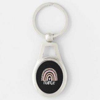Leopard Rainbow Auntie Auntie Life Auntie-to-be Key Ring