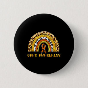 Leopard Rainbow Crps Warrior 6 Cm Round Badge