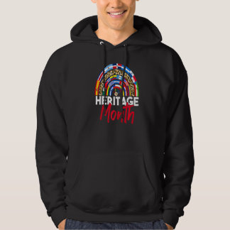 Leopard Rainbow Hispanic Heritage Month Latino Pr Hoodie