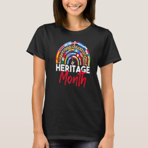 Leopard Rainbow Hispanic Heritage Month Latino Pr T-Shirt