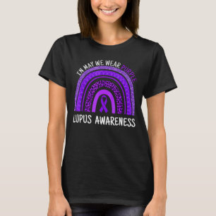 Leopard Rainbow Lupus Awareness In May We Wear Pu T-Shirt