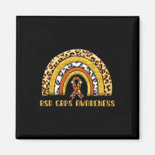 Leopard Rainbow Rsd Crps Warrior Magnet