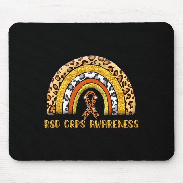 Leopard Rainbow Rsd Crps Warrior  Mouse Mat (Front)