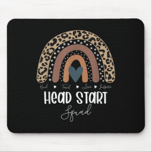 Leopard Rainbow Teacher Student, School Head Start Mouse Mat