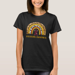 Leopard Rainbow Vasculitis Warrior T-Shirt
