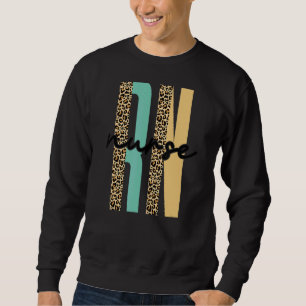 Leopard Registered Rn Nurse Er Nicu Lpn Nursing Sc Sweatshirt