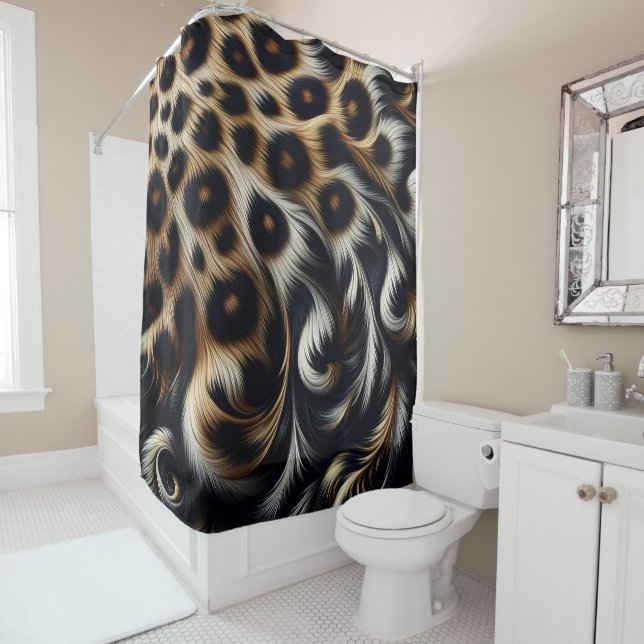Leopard Retreat: Your New Favourite Shower Curtain (In Situ)