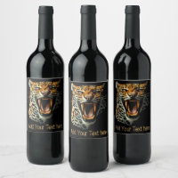 Leopard roaring attack head