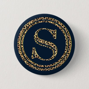 Leopard S 6 Cm Round Badge