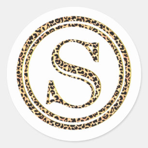 Leopard S Classic Round Sticker