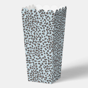 Leopard Safari Boy Baby Shower Popcorn Favour Box