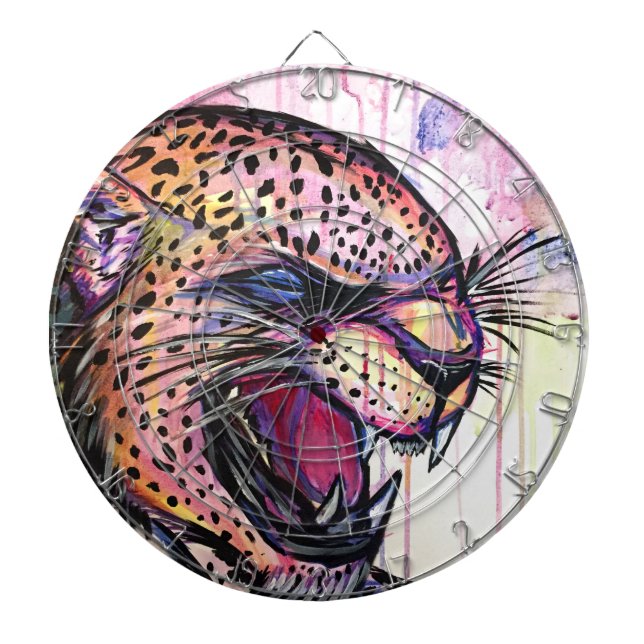 Leopard Scream Dartboard (Front)