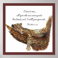 Leopard Scripture Matthew Give You Rest