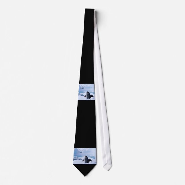 Leopard Seal Tie (Front)