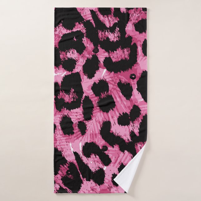 Leopard seamless pattern bath towel (Bath Towel)