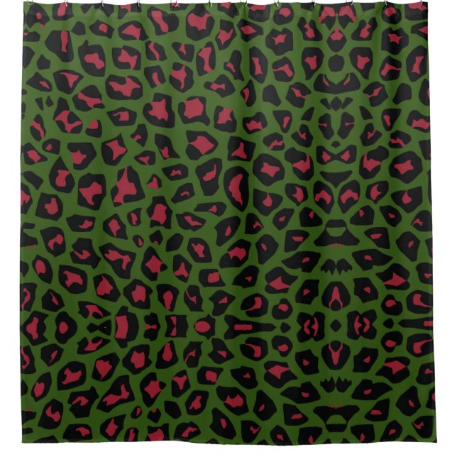 Leopard Seamless Pattern  Shower Curtain (Front)
