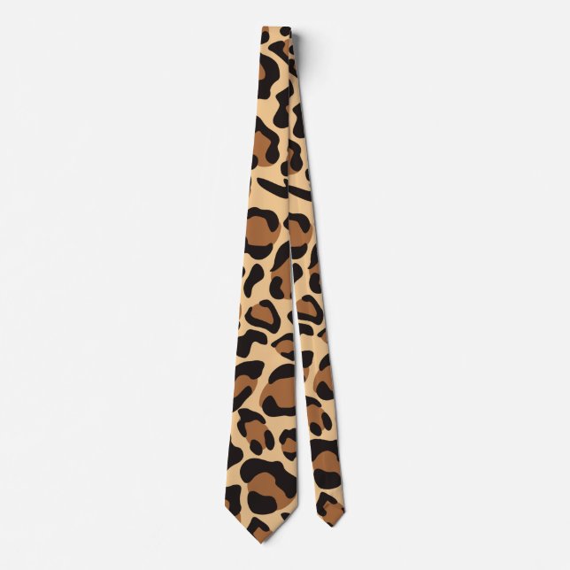 Leopard Seamless Pattern Tie (Front)
