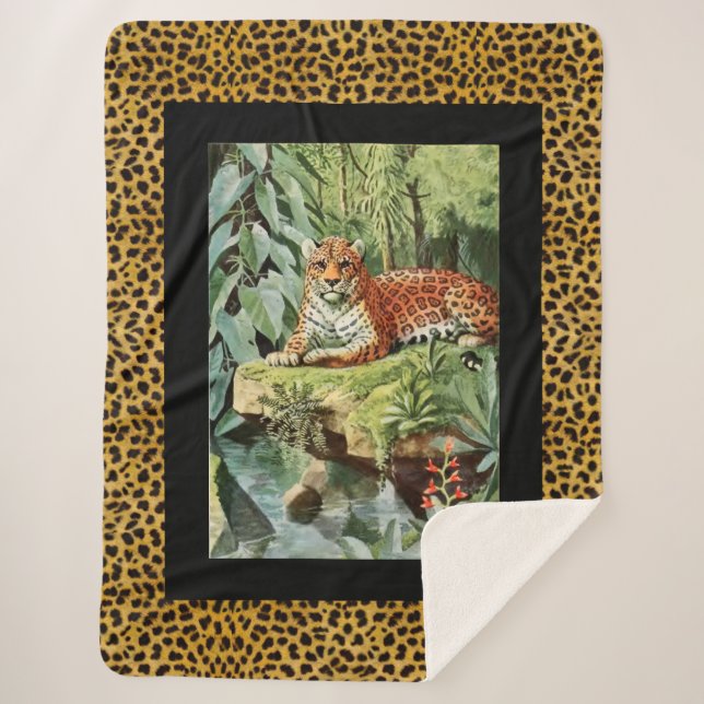 Leopard Sherpa Blanket (Front)