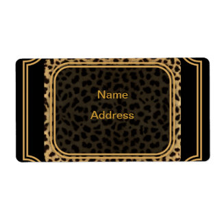 Leopard Shipping Label