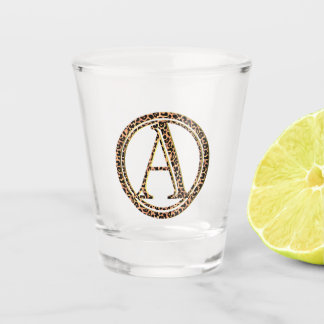 Leopard Shot Glass