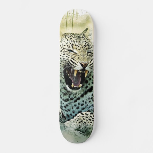 Leopard Skateboard (Front)
