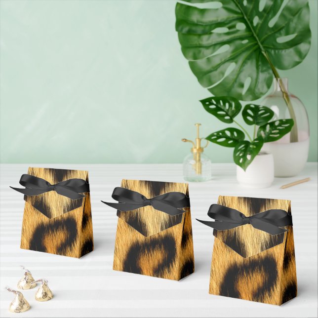 Leopard Skin Animal Print Favour Box (Multiple)
