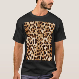 Leopard Skin, Authentic Wildlife Pattern. T-Shirt