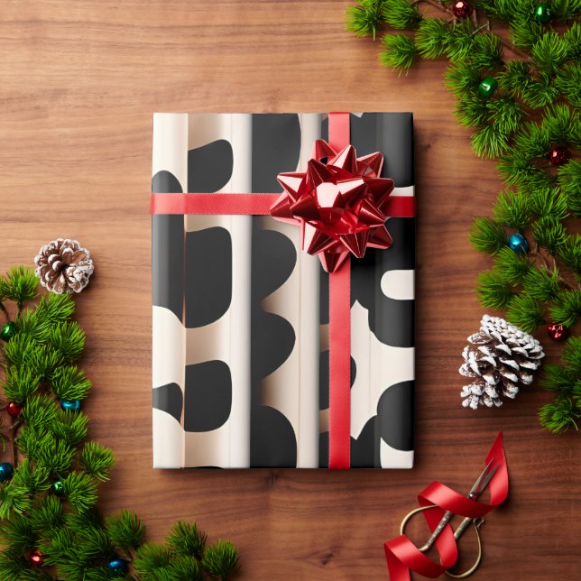 Leopard skin Beige Modern Pattern Wrapping Paper (Holiday Gift)