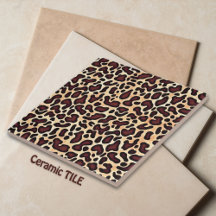 Leopard Skin Brown Cream Pattern -