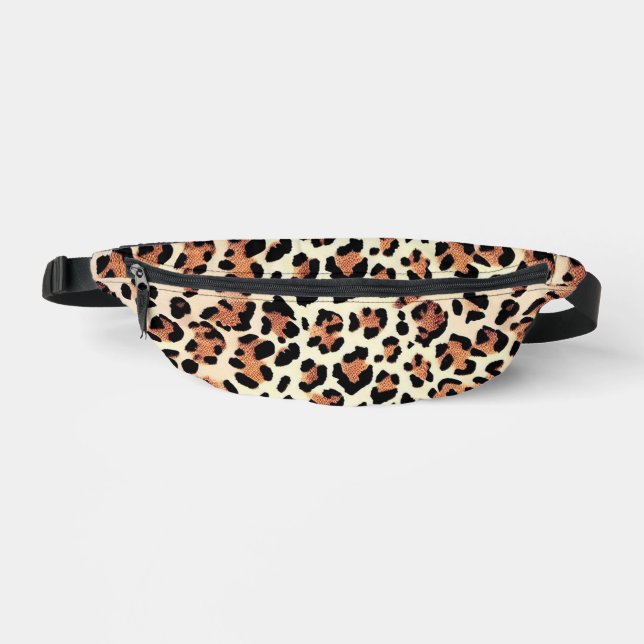 Leopard skin bum bags (Front)