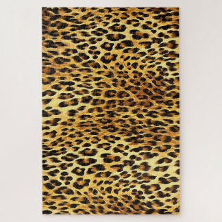 Leopard Skin Camouflage Pattern Jigsaw Puzzle