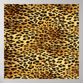 Leopard Skin Camouflage Pattern Poster