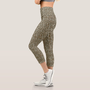 Leopard-skin Capri Leggings
