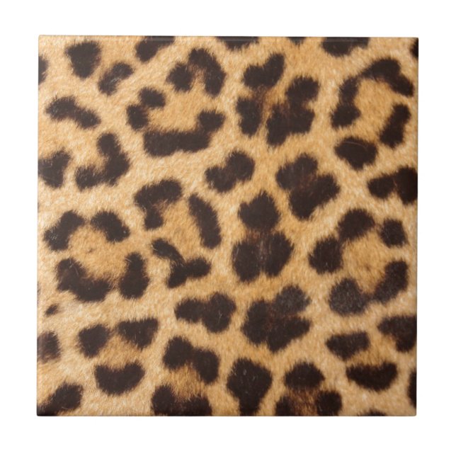 leopard skin Design Print Tile (Front)