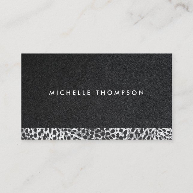 Leopard Skin | Fashion Designer Business Card (Front)