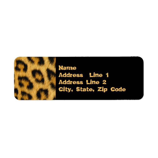 Leopard Skin, Fur, Hair Print (Front)