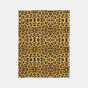 Leopard Skin, Fur, Hair Print Fleece Blanket