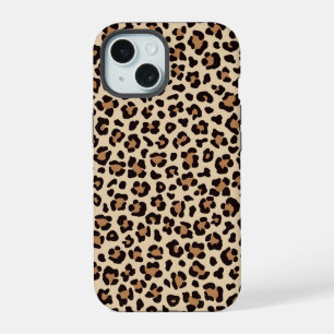 Leopard Skin Fur Pattern iPhone 15 Case