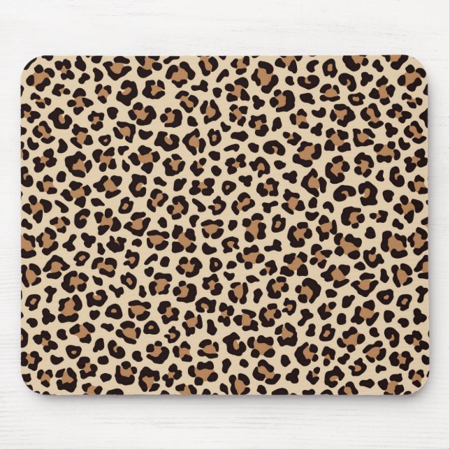 Leopard Skin Fur Pattern Mouse Mat (Front)