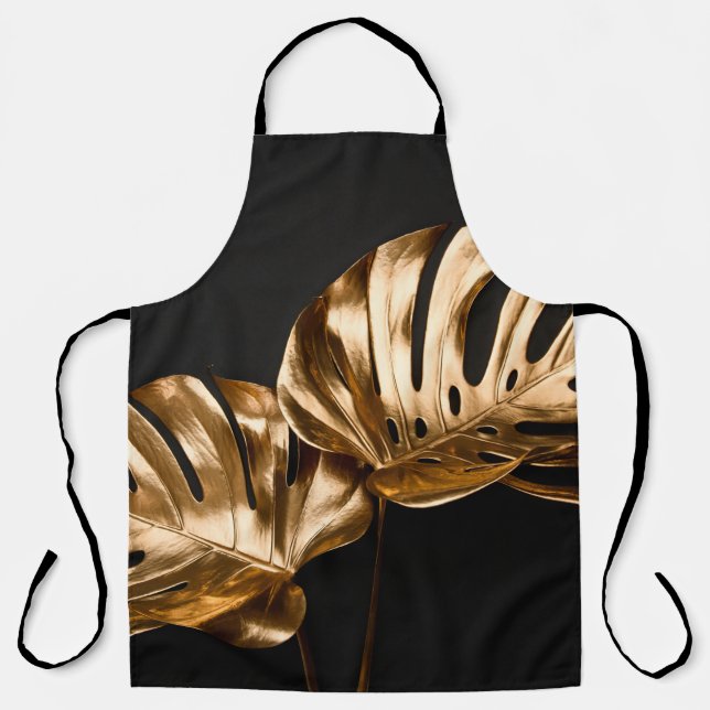 Leopard skin illustration seamless pattern fabric  apron (Front)