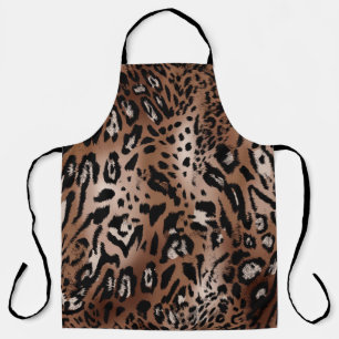 Leopard skin illustration seamless pattern fabric apron