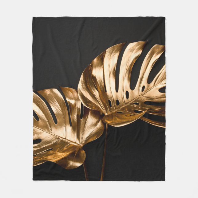 Leopard skin illustration seamless pattern fabric  fleece blanket (Front)