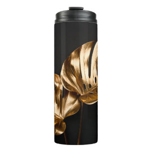 Leopard skin illustration seamless pattern fabric thermal tumbler