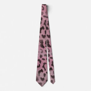 Leopard Skin in Pink Rose Tie