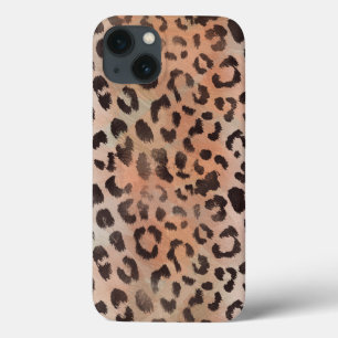 Leopard Skin in Tangerine Apricot iPhone 13 Case
